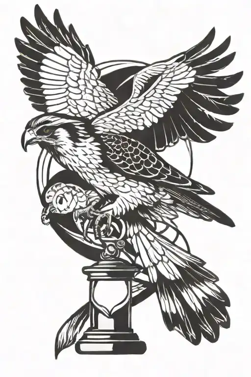 Falcon With An Hourglass