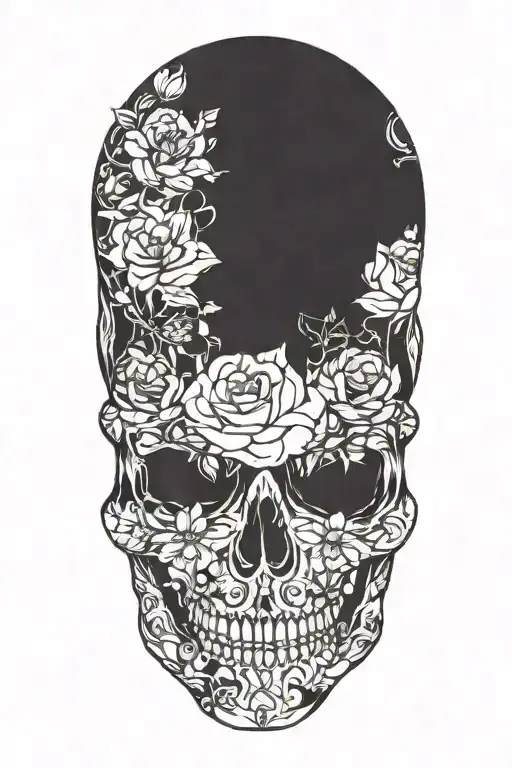 Flowers Skulls