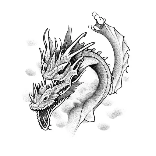 A Dragon Sniffing Cocaine