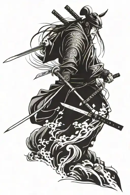 Samurai And Katana