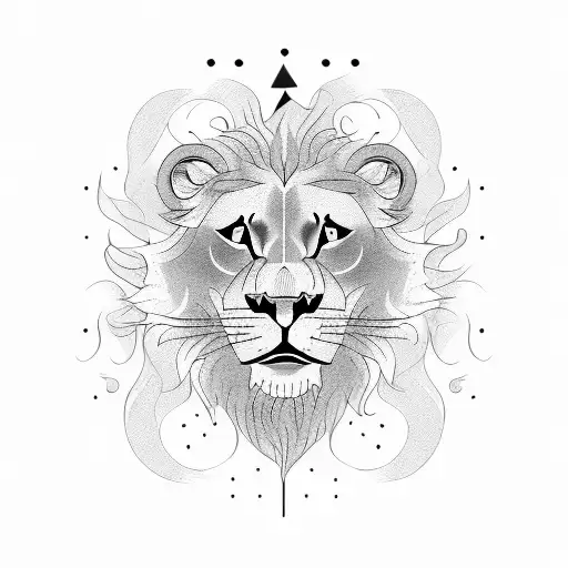 A Roaring Lion Playing A Guitar