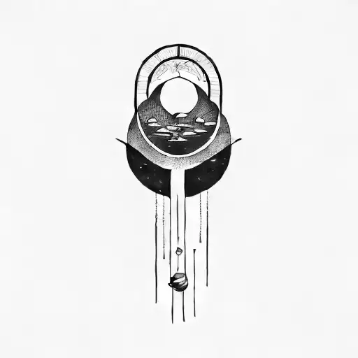 Floating Walkway Toward Planet