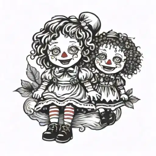 Goth Raggedy Ann And Andy