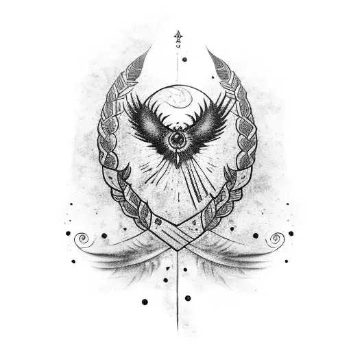 A Feather Quill Pen With Magical Symbols And Runes Flowing Out As Ink