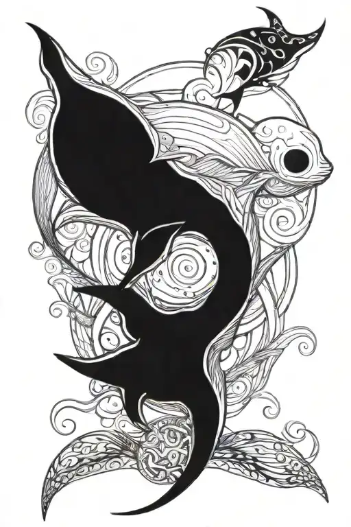 Manta And Aquarius Zodiac Sign