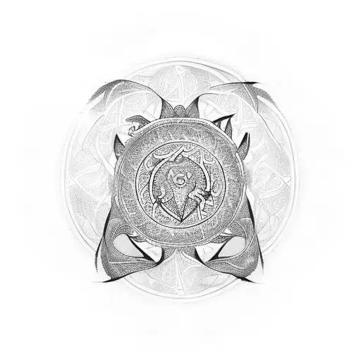 Mandala 2 Ravens Celtic