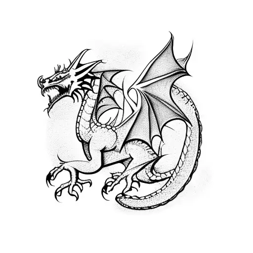 Welsh Dragon With Customized Writing