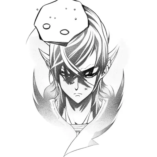 Anime Character Playing Soccer