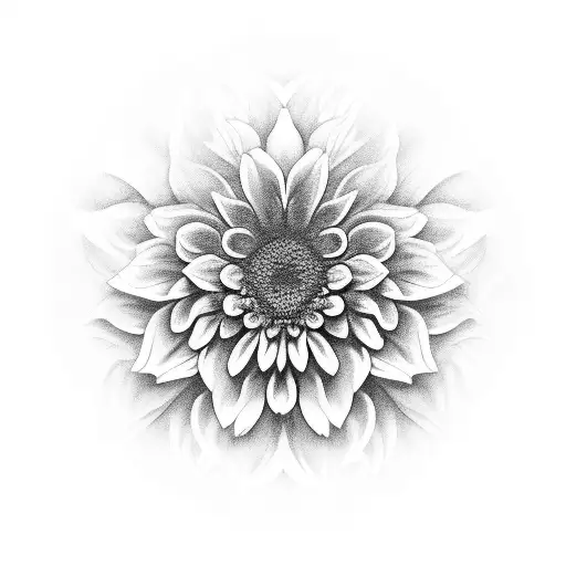 Chrysanthemum Blackout Background