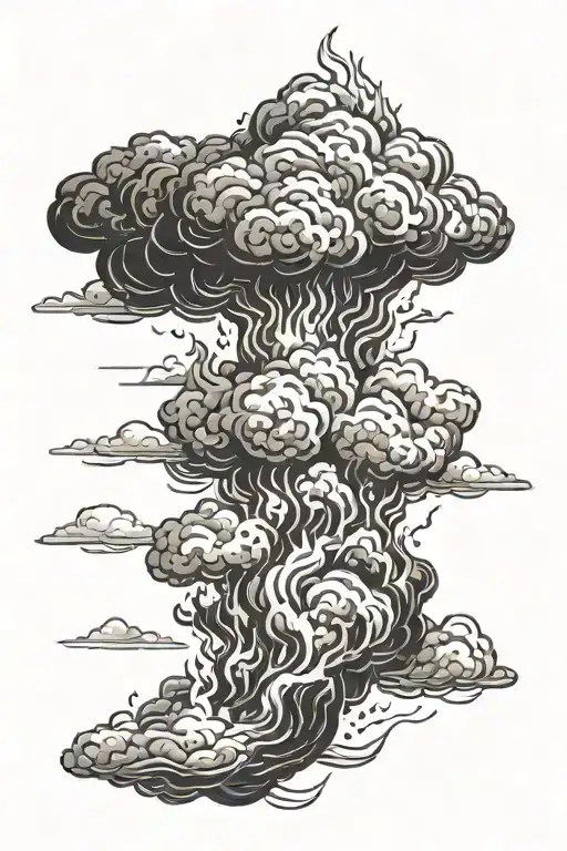 Fire Cloud Background