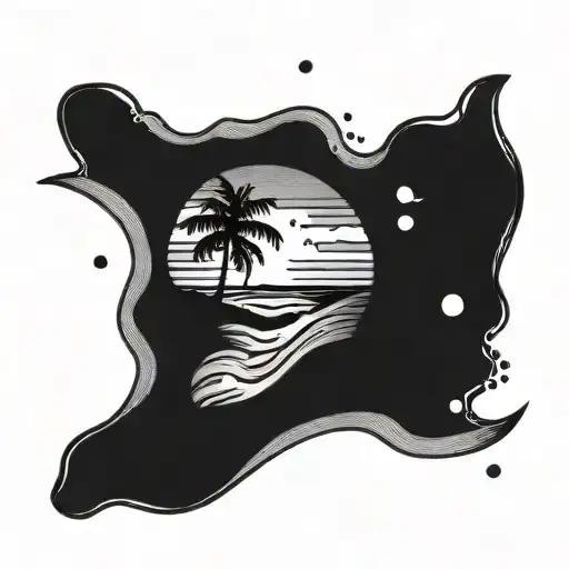 Beach And Sand Falling