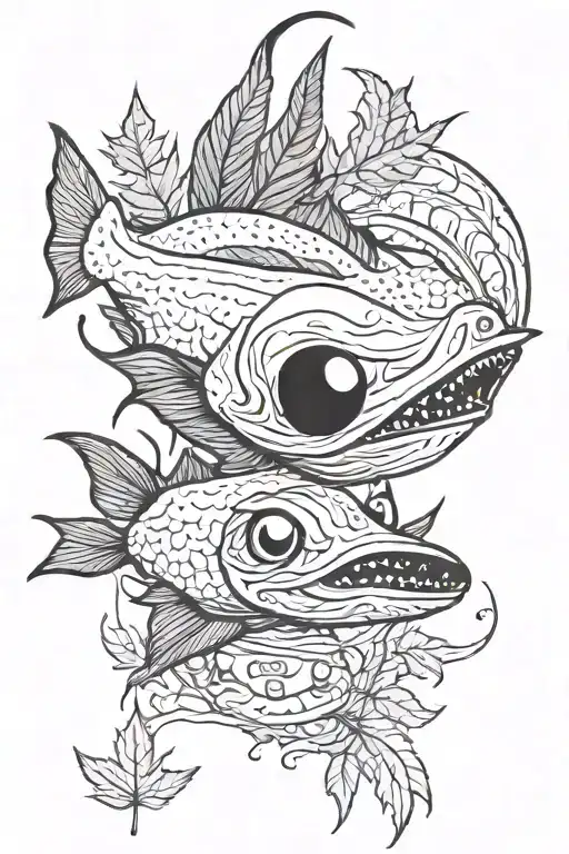 Catfish With Marijuana Leaf