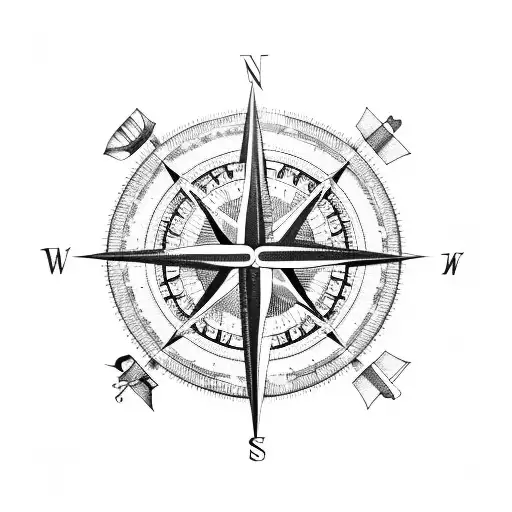 Compass And Chariot Wheel