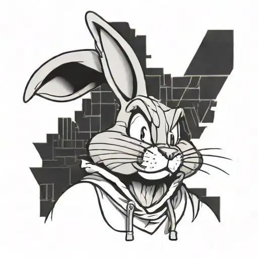 Bugs Bunny In The Hood Cartoon Chatacter