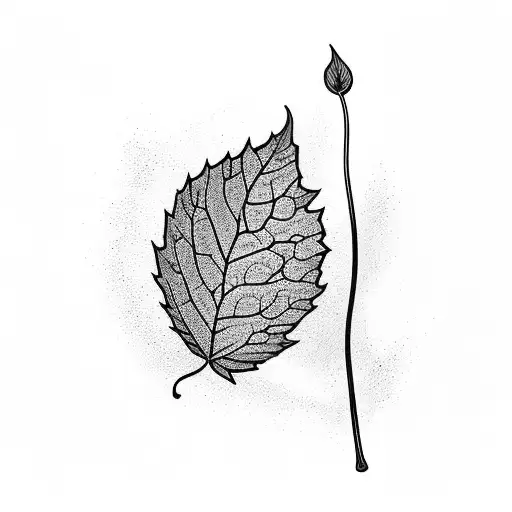 A Vibrant Autumn Leaf Swirling In A Gust Of Wind