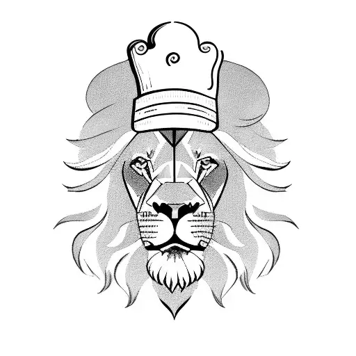 A Lion With A Chef's Hat And The Quote 'I Walk With The Confidence Of A Man Who Knows His Worth'