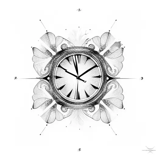 Clock With Butterfly And Emilio