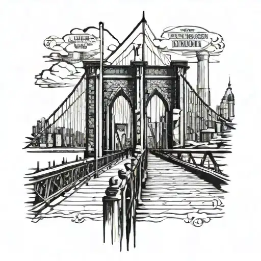 1990 Roman Numerals In The Brooklyn Bridge Leading