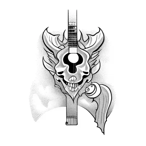 Devil Playing A Guitar