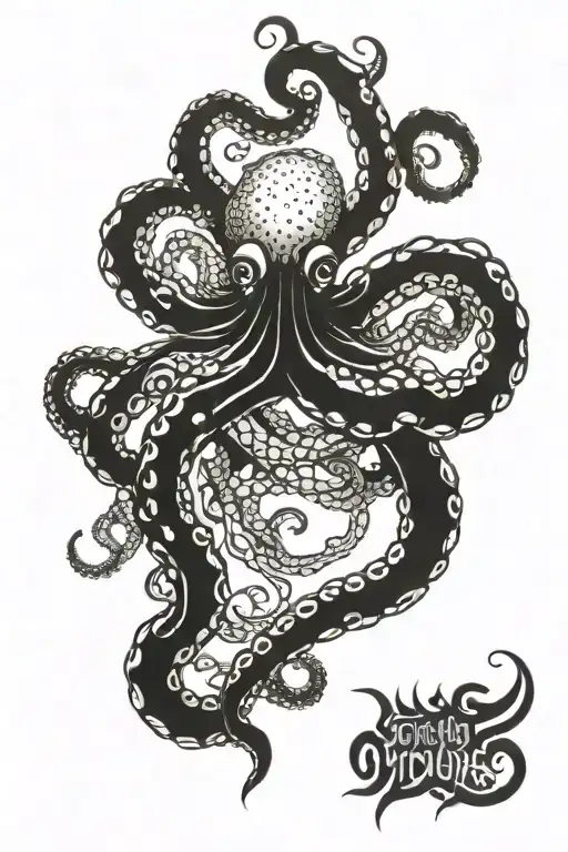 Octopus Wrapping Around Upper Arm