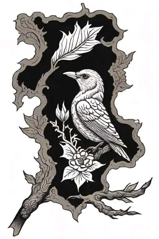 Bird Looking Through