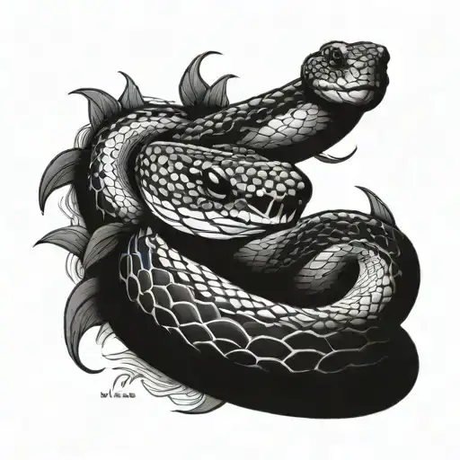 Snake Tattoo For Vline