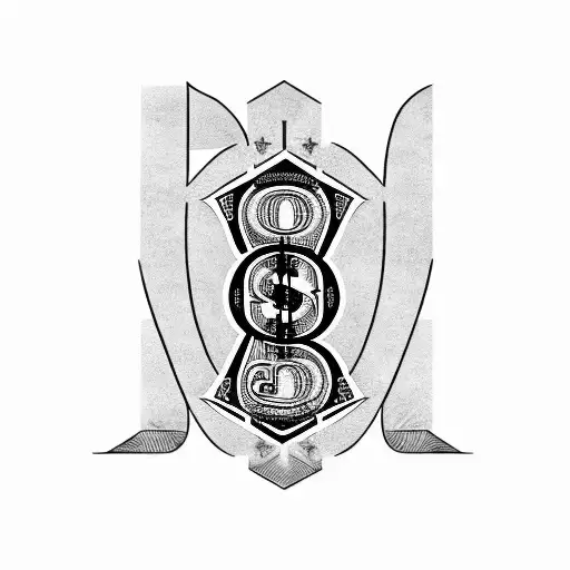 Mm Money Mafia As An Logo On A American Hundred Dollar Bill