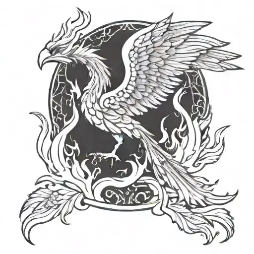 Phoenix Rising From The Ashes