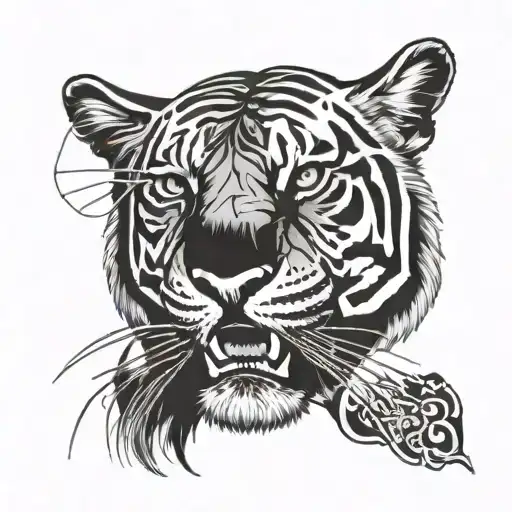 Tamil Tiger Face