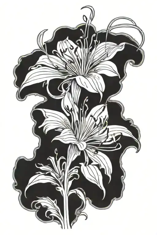 Spider Lily Flower With Eyeball