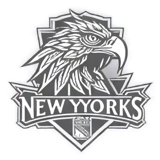 New York Rangers Logo Blended With Polish Eagle Shape
