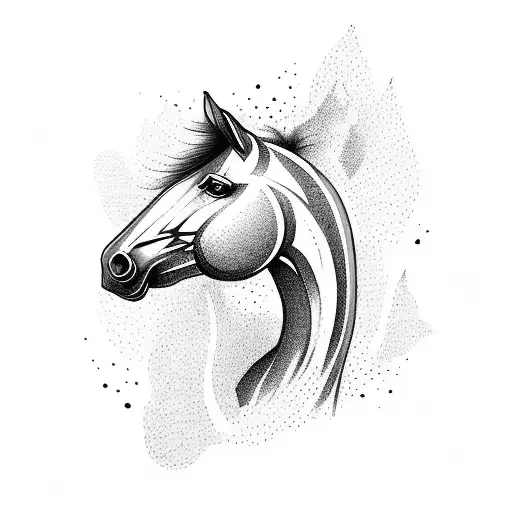 A Majestic Horse Galloping Through A Forest