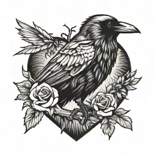 Raven Pecks The Heart