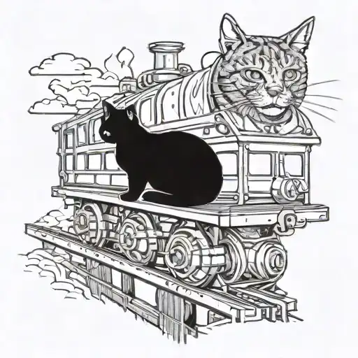 Cat On Top Of Train