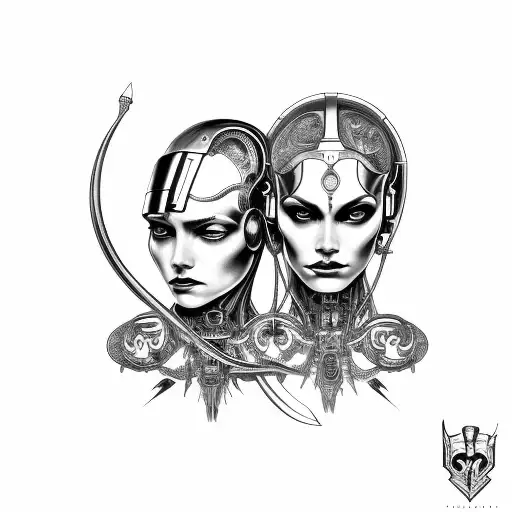 Cyborg Gemini Conjoined Sisters
