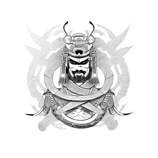 Samurai With A Snake