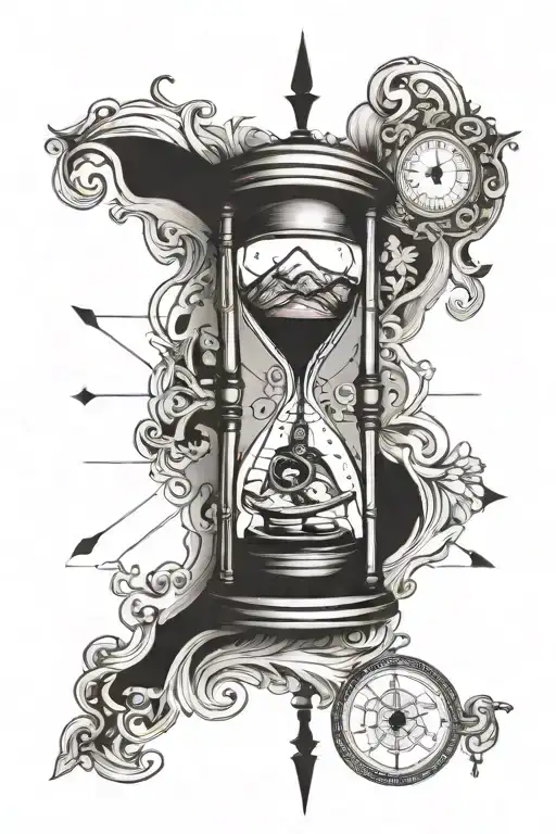 Hourglass Combined Compass