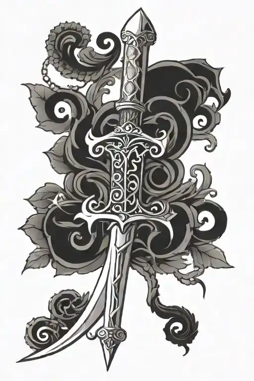Sword With The Initial A