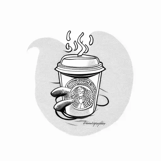 Coffee Bean As A Animated Character Doodle