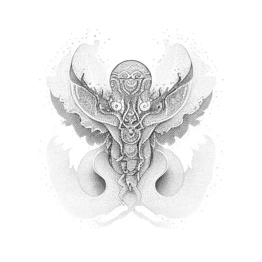 An Intricate Dotwork Design Depicting The Bond Between Friends For All Times