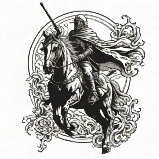 Death Riding White Horse