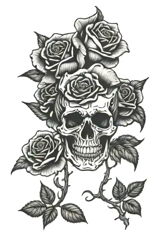 Skull Rose