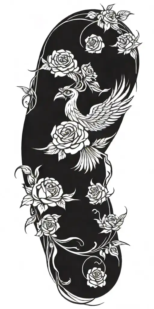 Phoenix And Roses