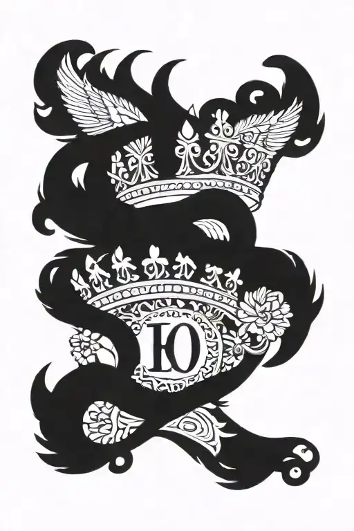 The Name Leo With A Crown Above The Letter O