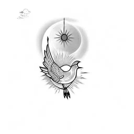 A Bird Flying In The Sky