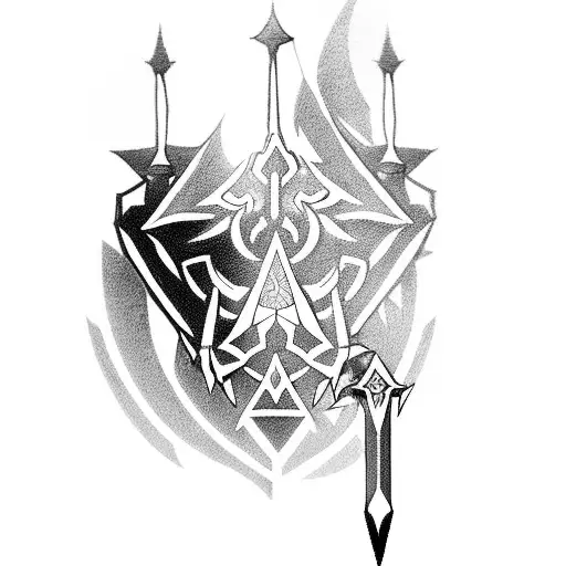 Princess Zelda Holding The Master Sword