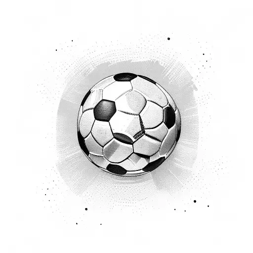 A Soccer Player Kicking A Ball