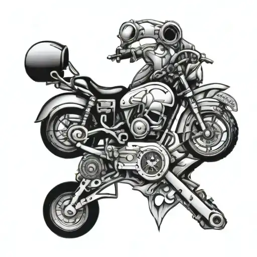 Cancer Memorial Cross Motorcycle