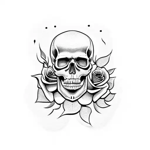 Skull And Roses