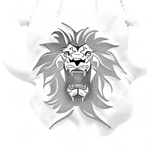 A Fierce Lion Head Wearing A Kickboxing Glove In A Sporty Action Pose